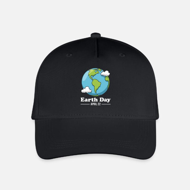 Tag der Erde 22. April - Kinder Bio Basecap - Schwarz