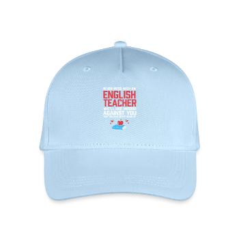 Grammar - Organic Kids’ Baseball Cap - light blue - Front