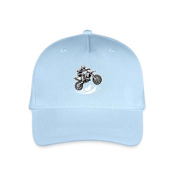 Motorcross - Kinder Bio Basecap - Hellblau - Vorne
