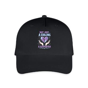 Frères et sœurs autistes - Casquette de baseball bio Enfant - noir - Devant