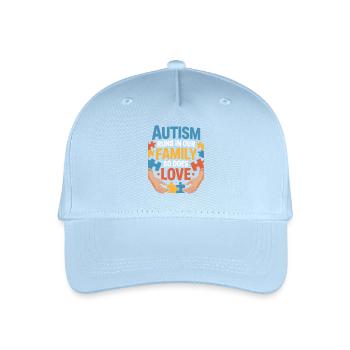 Frères et sœurs autistes - Casquette de baseball bio Enfant - bleu clair - Devant