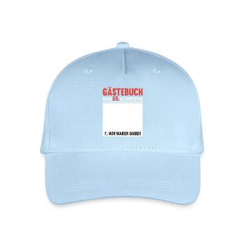 Gästebuch 55 Geburtstag Wir Waren Dabei - Kinder Bio Basecap - Hellblau - Vorne