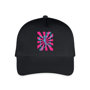 Retro Katzen Vintage - Kinder Bio Basecap - Schwarz - Vorne