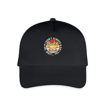Bake - Organic Kids’ Baseball Cap - black - Front