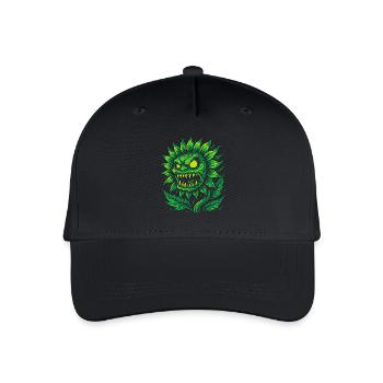 Tournesol démoniaque dans le style néon - Casquette de baseball bio Enfant - noir - Devant