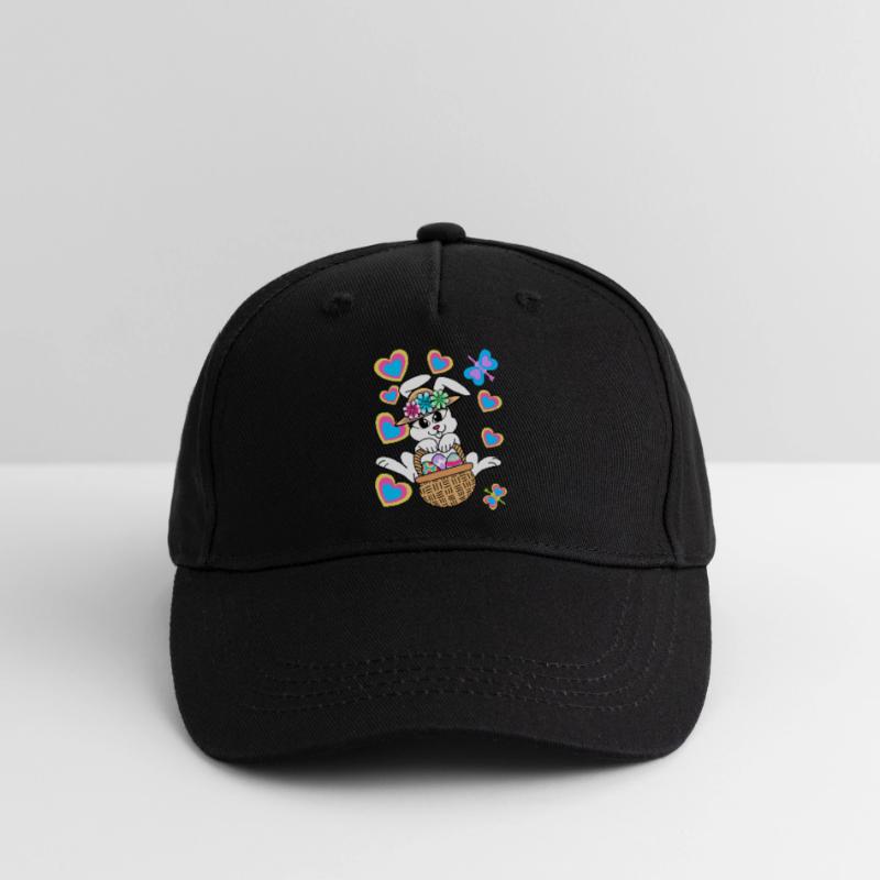 Easter Bunny Easter Bunny Eggs Easter Eggs Easter Organic Kids’ Baseball Cap