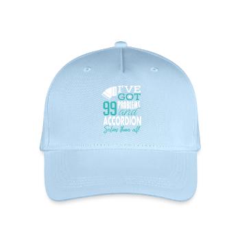 Accordion I've Got 99 Problems - Organic Kids’ Baseball Cap - light blue - Front