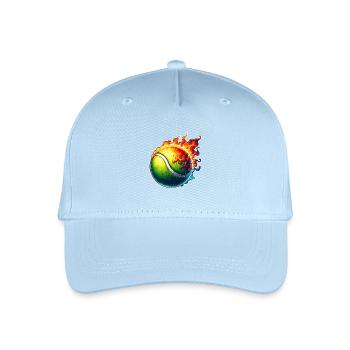 Tennis ball - Organic Kids’ Baseball Cap - light blue - Front