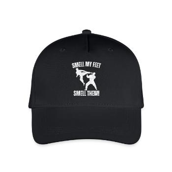 Cooles Karate Geschenk Lustiger Geruch Meine Füße Karate - Kinder Bio Basecap - Schwarz - Vorne