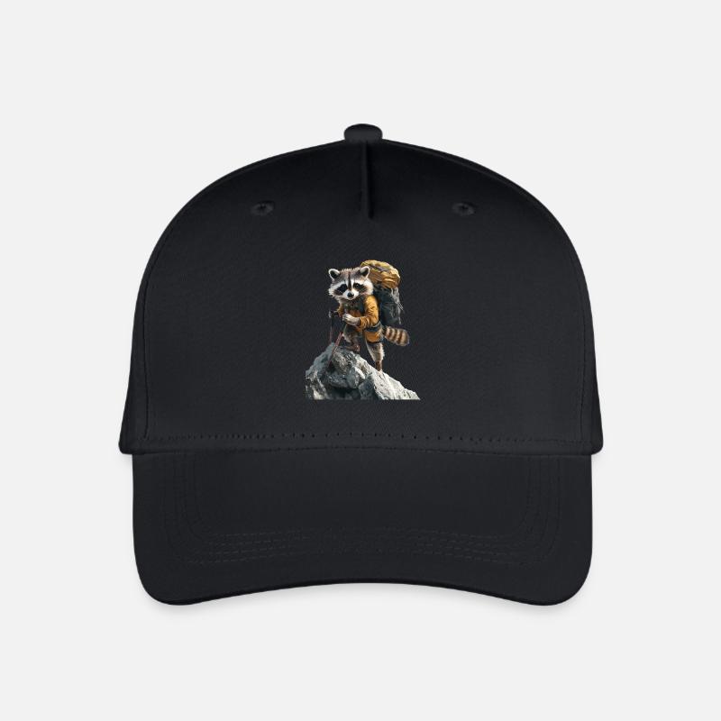 Waschbär - Kinder Bio Basecap - Schwarz