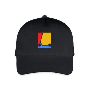 E-scooter, scooter électrique avec batterie - Casquette de baseball bio Enfant - noir - Devant