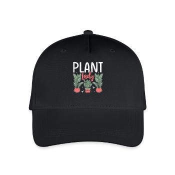 Plant Lady - Kinder Bio Basecap - Schwarz - Vorne