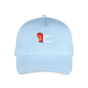 Stolz Eritreer Zu Sein Flagge Motiv - Kinder Bio Basecap - Hellblau - Vorne