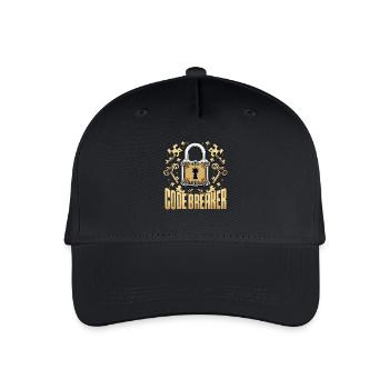 Escape Room Code Breaker - Organic Kids’ Baseball Cap - black - Front