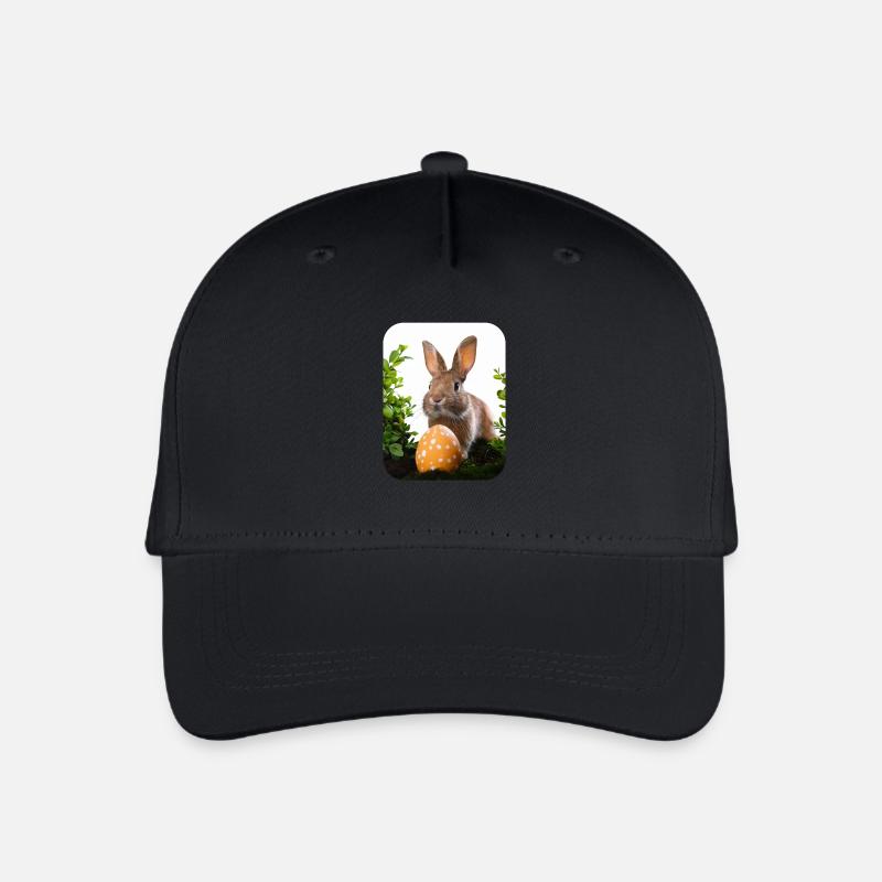 Osterhase - Kinder Bio Basecap - Schwarz