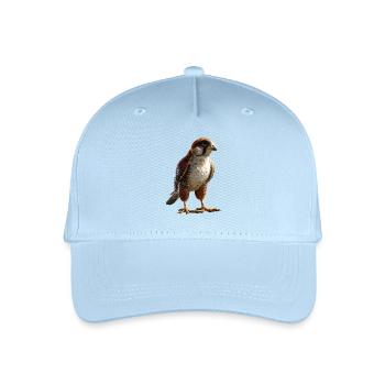 Falke Turmfalke Falkenjagd Wanderfalke Süße Falken - Kinder Bio Basecap - Hellblau - Vorne