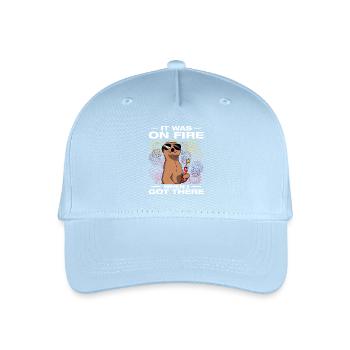 Il était en feu : pyrotechniciens, pétards, feux d’artifice - Casquette de baseball bio Enfant - bleu clair - Devant