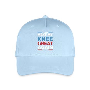 Rendre mon genou à nouveau grand. Drôle de récupération - Casquette de baseball bio Enfant - bleu clair - Devant