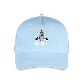 Deadlift Skeleton Gym Workout - Organic Kids’ Baseball Cap - light blue - Front