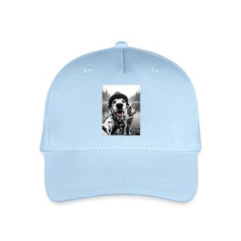 Fischerei Dalmatiner Hund Selfie - Kinder Bio Basecap - Hellblau - Vorne