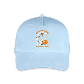 Mission Erfüllt Ich Bin Jetzt 8 Jahre - Kinder Bio Basecap - Hellblau - Vorne