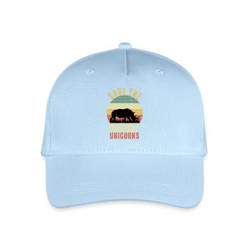 Save the Chubby Unicorns - Organic Kids’ Baseball Cap - light blue - Front