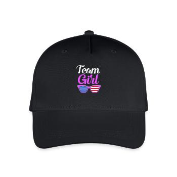 Baby Shower Luglio Team Girl - Cappellino da baseball ecologico per bambini - nero - Fronte