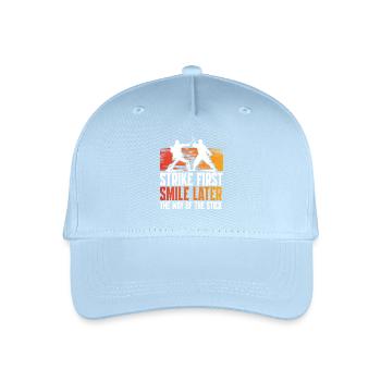 Escrima Arnis Arts Martiaux La Voie Du Bâton - Casquette de baseball bio Enfant - bleu clair - Devant