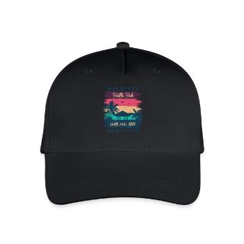 Maldives Beach Paradise - Kinder Bio Basecap - Schwarz - Vorne