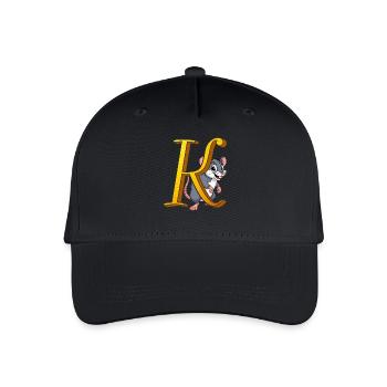 LETTER K - Organic Kids’ Baseball Cap - black - Front