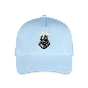 Diving - Organic Kids’ Baseball Cap - light blue - Front