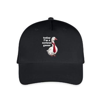 Aujourd’hui, je suis une oie sérieuse - Casquette de baseball bio Enfant - noir - Devant