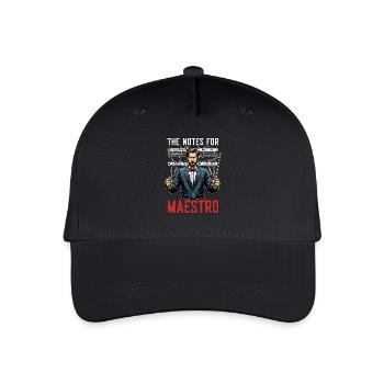 Music Director The Notes For Maestro Music Lover - Kinder Bio Basecap - Schwarz - Vorne