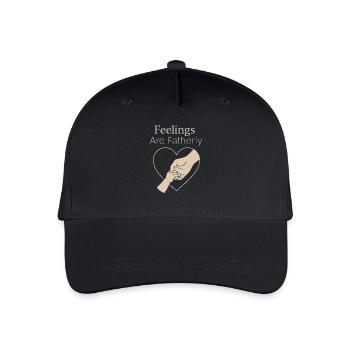 Emotionally Available Father Sanfter - Organic Kids’ Baseball Cap - black - Front