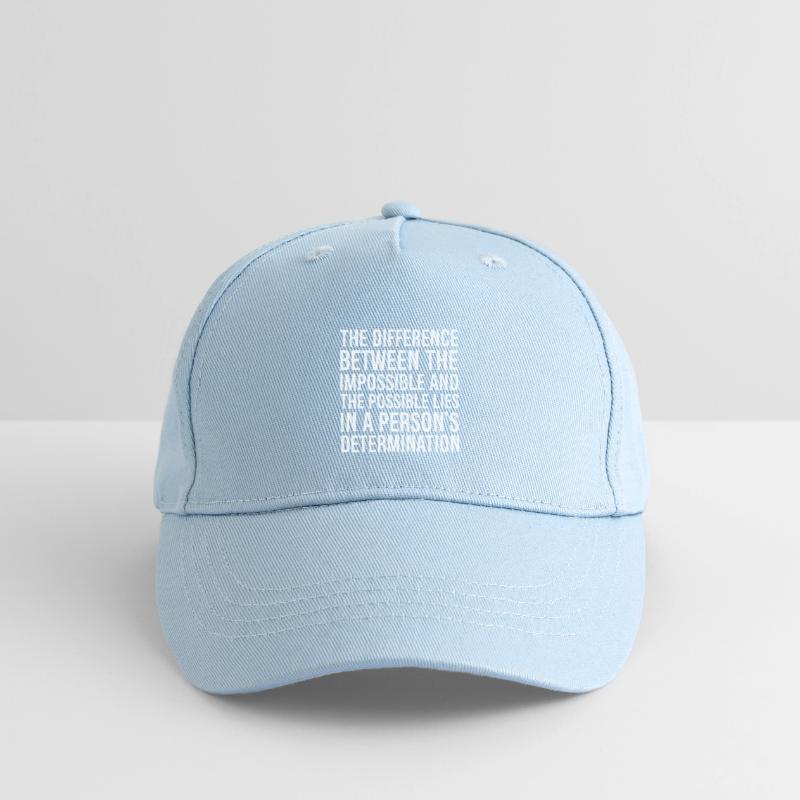 the difference between the impossible and the Organic Kids’ Baseball Cap