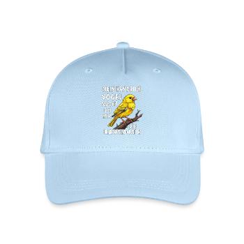 MY CANARY MAKES THE HOUSE MUSIC - Organic Kids’ Baseball Cap - light blue - Front