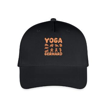 Yoga pour chat Gerhard - Casquette de baseball bio Enfant - noir - Devant