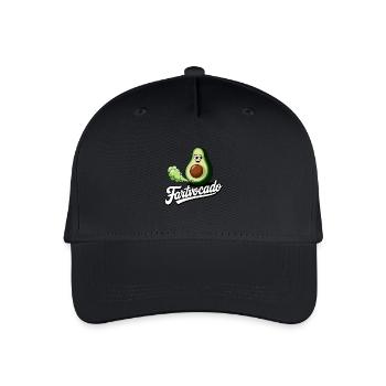 Lustige Avocado Furzen Pupsen Fartvocado - Kinder Bio Basecap - Schwarz - Vorne