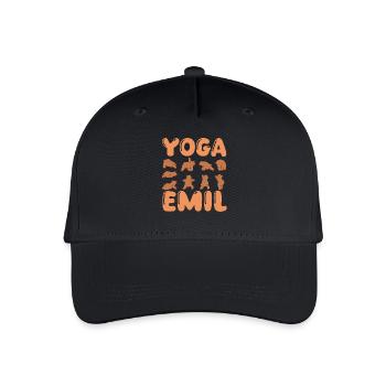 Yoga pour chat Emil - Casquette de baseball bio Enfant - noir - Devant