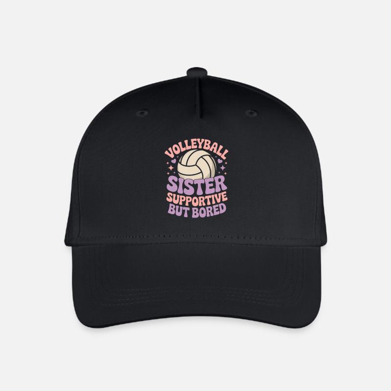 Volleyball Spruch Lustiges Volleyball Geschenk - Kinder Bio Basecap - Schwarz