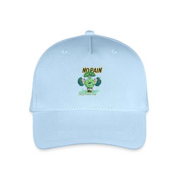 KEINE SCHMERZEN, KEIN BROKKOLI - Kinder Bio Basecap - Hellblau - Vorne