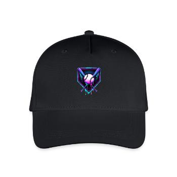 Baseball Baseball Bat - Organic Kids’ Baseball Cap - black - Front