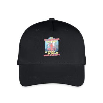 XC Running Cross Country Running - Organic Kids’ Baseball Cap - black - Front
