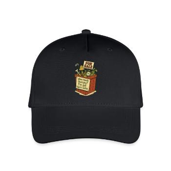 Flea Market Yard Sale Therapy Vintage Retro - Organic Kids’ Baseball Cap - black - Front