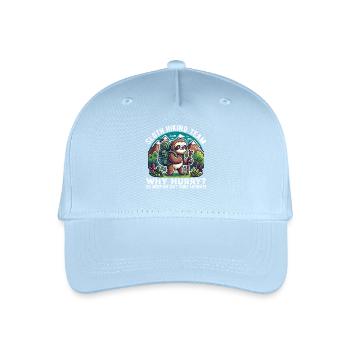 Sloth Hiking Team – Why Hurry - Organic Kids’ Baseball Cap - light blue - Front