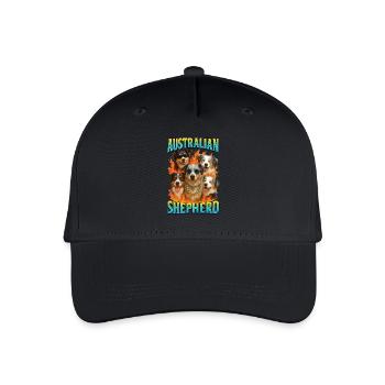 Australischer Schäferhund - Kinder Bio Basecap - Schwarz - Vorne