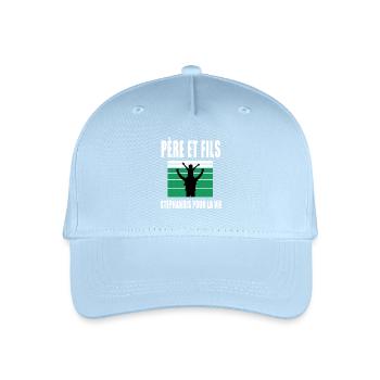 père et fils papa stéphanois saint étienne - Casquette de baseball bio Enfant - bleu clair - Devant