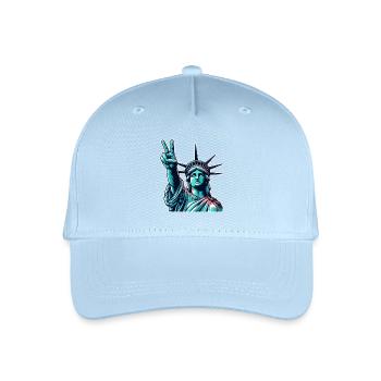 Freiheitsstatue Peace - Kinder Bio Basecap - Hellblau - Vorne