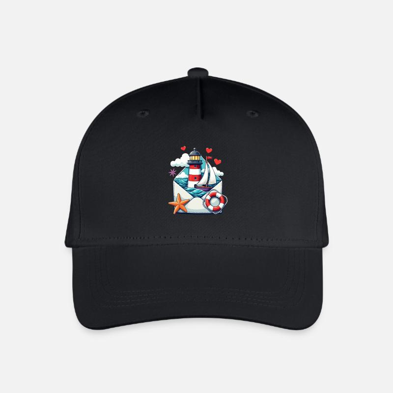 maritime Post - Kinder Bio Basecap - Schwarz