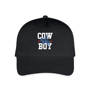 Cowboy - Kinder Bio Basecap - Schwarz - Vorne